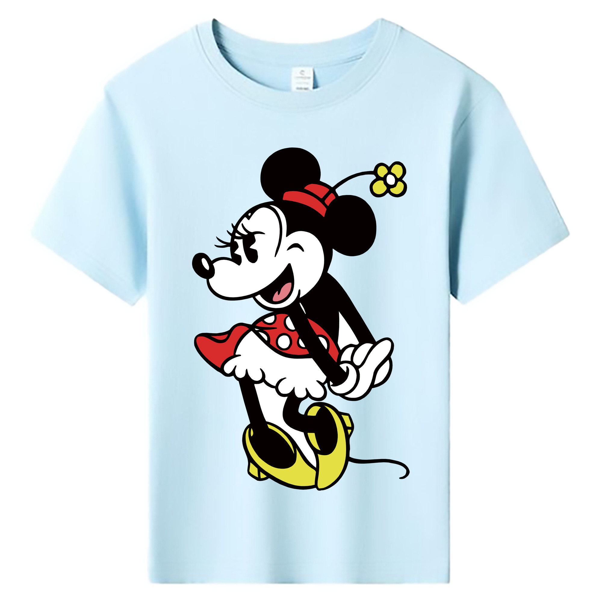 ミッキーマウス Mickey Mouse 綿100％キッズTシャツ（フロントプリント）